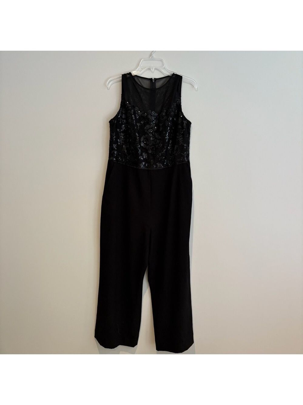 Alex Marie Black Jumpsuit Classic Minimalist Design